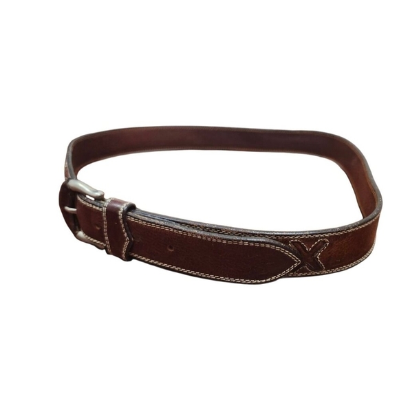 Genuine Leather Men's Belt With Removable Buckle Size 90 - Picture 3 of 8